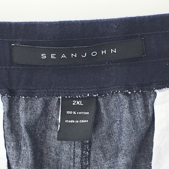 Sean John Men Shorts Drawstring Closure Pockets Lightweight Blue Cotton Sz XXL - Picture 10 of 10